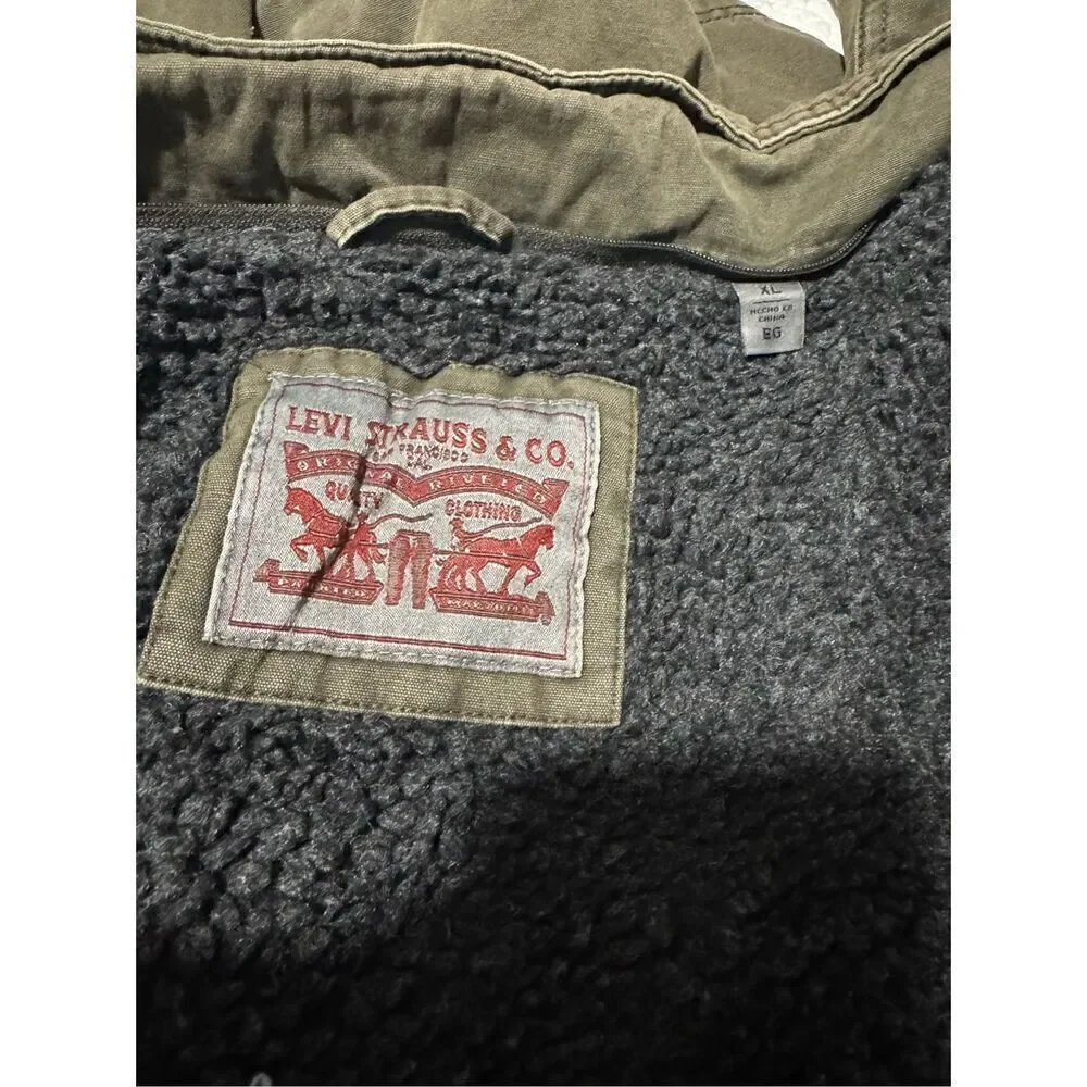 Levi’s Green washed military jacket XL